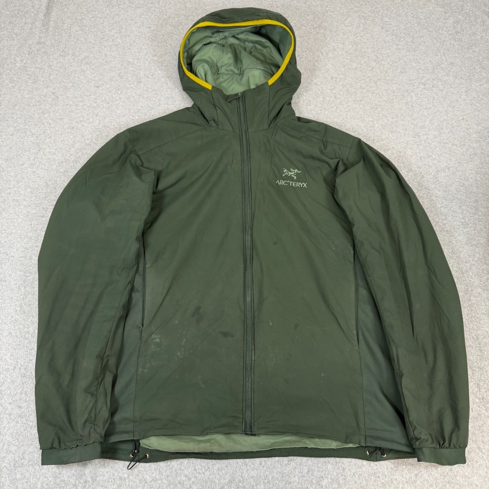 Arc'teryx Atom LT Hoody Jacket Mens Large Green Nylon Insulated Soft Stretch